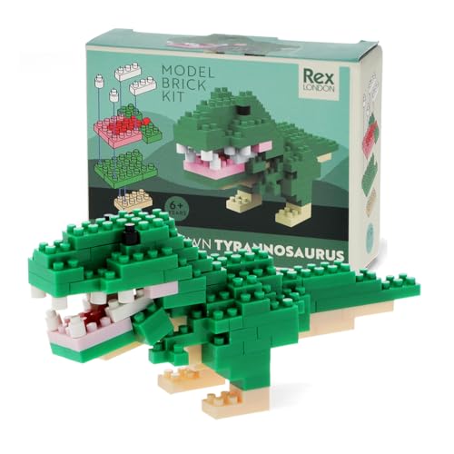 Rex London Mikro-Bausteine T-Rex Bausatz, 119 Teile, detailreiches Dino-Modell für Kinder ab 6 Jahren, kreativer Bastelspaß mit Anleitung, Geschenkidee Rex London Mikro-Bausteine T-Rex Bausatz, 119 Teile, detailreiches Dino-Modell für Kinder ab 6 Jahren, kreativer Bastelspaß mit Anleitung, Geschenkidee von Rex London