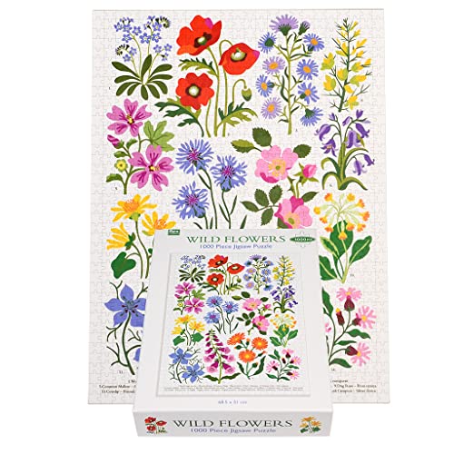 Wilde Blumen, 1000 Teile Puzzle von Rex London