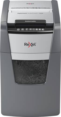 Rexel Optimum AutoFeed+ 130X Aktenvernichter 130 Blatt Partikelschnitt 4 x 28mm P-4 44l Vernichtet a von Rexel