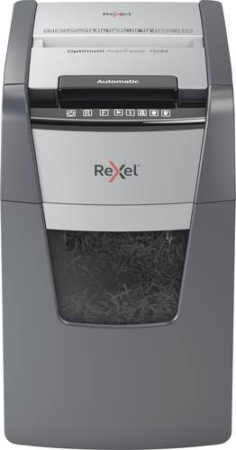 Rexel Optimum AutoFeed+ 150M Aktenvernichter 150 Blatt Mikroschnitt 2 x 15mm P-5 44l Vernichtet auch von Rexel