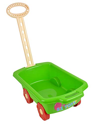 Gartengeräte für Kinder Schubkarre Garten Kinder Spielzeug Sandspielzeug Sandkasten mit Griff Laufkatze (Grün) von Rexona