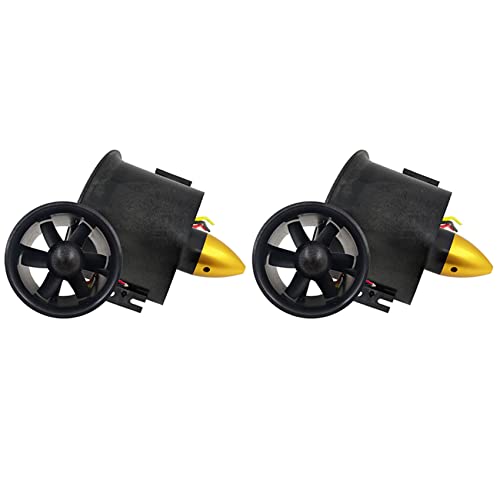 Reykentu 2 x 70 mm Kanalventilatoreinheit mit bürstenlosem Laufradmotor, 6 Blätter, 3000 kV, für RC EDF Jet Airplane Reykentu 2 x 70 mm Kanalventilatoreinheit mit bürstenlosem Laufradmotor, 6 Blätter, 3000 kV, für RC EDF Jet Airplane von Reykentu