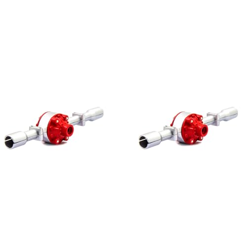 Reykentu 2 x Gehäuse für Hinterbrückenwelle aus Metall für D12 C14 C24 C24-1 C34 B14 B24 B16 B36 RC-Upgrade-Teile, silberfarben von Reykentu