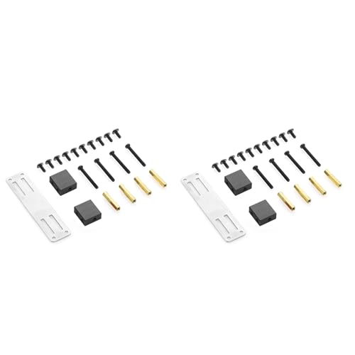 Reykentu 2 x -Kit für feste Servo- aus Metall für MN D90 D91 D99S MN99S 1/12 RC Truck Car Upgrade-Teile Zubehör, Schwarz Reykentu 2 x -Kit für feste Servo- aus Metall für MN D90 D91 D99S MN99S 1/12 RC Truck Car Upgrade-Teile Zubehör, Schwarz von Reykentu