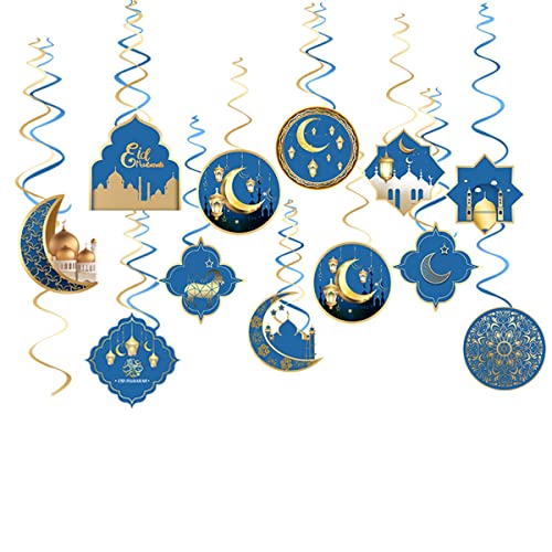 Reykentu Eid Ramadan Dekoration 2023 Eid Mubarak Banners Fliegen Anhänger Spirale für Ramadan Reykentu Eid Ramadan Dekoration 2023 Eid Mubarak Banners Fliegen Anhänger Spirale für Ramadan von Reykentu