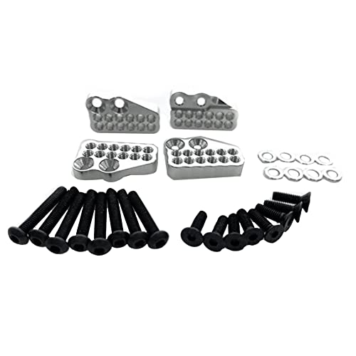 Reykentu Metall-Dämpfer mit festem Code für Axial Capra 1.9 UTB 1/10 RC Cars, Silber von Reykentu