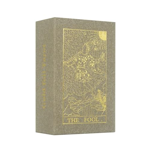 Reyox Original Tarotkarten Deck mit Buch und Box Vintage 78 Teiliges Wasserdichtes PVC Tarot Karten für Anfänger von Reyox