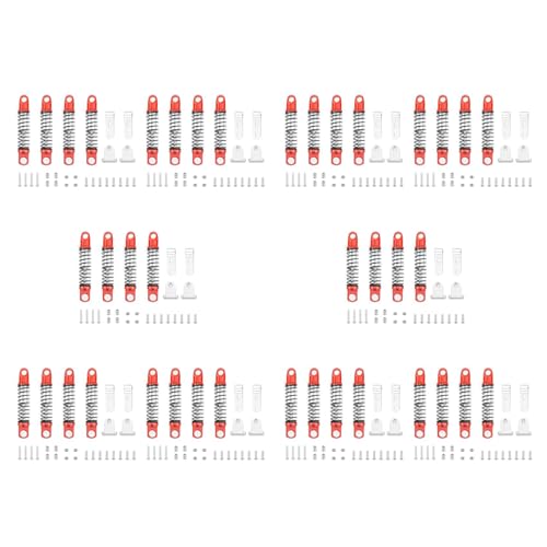Rfeeuubft 10 x Metall-Dämpfer vorne und hinten mit Halterung und festem Sitz für D12 1/10 RC Car Upgrades Teile, 4 Rfeeuubft 10 x Metall-Dämpfer vorne und hinten mit Halterung und festem Sitz für D12 1/10 RC Car Upgrades Teile, 4 von Rfeeuubft