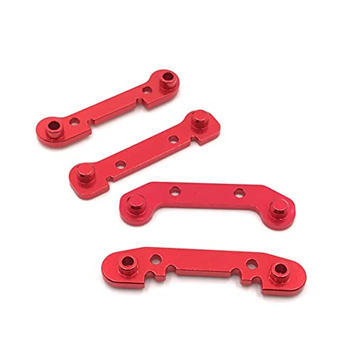 Rfeeuubft 3X Verstärkungs Satz für Schwenk Arm Vorne und Hinten mit Metall Wellen Hülse für 144001 124019 124018 RC Auto Upgrade Teile, E von Rfeeuubft