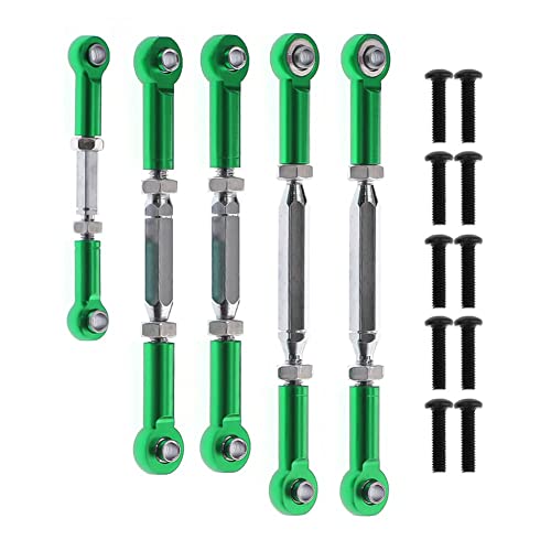 Rfeeuubft 5 StüCk Metallverbindungsstange Servostange für VRX Racing RH1043 RH1045 RH1043SC RH1045SC RH817 RH818 RC Car Upgrade Teile,GrüN Rfeeuubft 5 StüCk Metallverbindungsstange Servostange für VRX Racing RH1043 RH1045 RH1043SC RH1045SC RH817 RH818 RC Car Upgrade Teile,GrüN von Rfeeuubft
