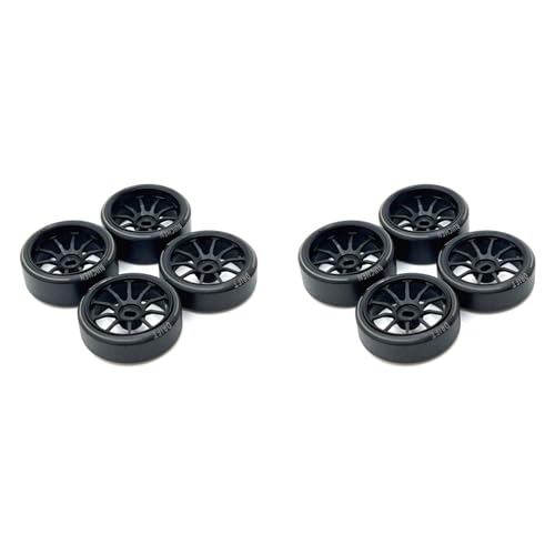 Rfeeuubft 8 StüCk Hartplastik Driftreifen Reifen Metallfelge für 284131 K969 K989 P929 Mini-Z 1/28 RC Car Upgrades Teile,3 von Rfeeuubft