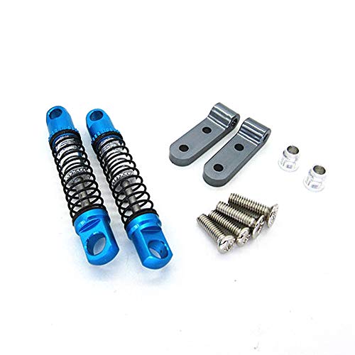 Rfeeuubft Für D12 RC Auto Upgrade-Teile Stoßdämpfer hinten Metall Zubehör Fester Sitz Blau von Rfeeuubft