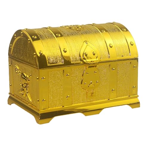 Rfeeuubft Goldbesprühte Piratenjagd-Wimmelbox Aus Kunststoff, Dekoratives Hausspiel für Kinder, Retro-Dekoration, Geschenke Rfeeuubft Goldbesprühte Piratenjagd-Wimmelbox Aus Kunststoff, Dekoratives Hausspiel für Kinder, Retro-Dekoration, Geschenke von Rfeeuubft
