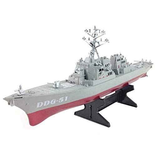 Rfeeuubft Guided Missile Schiffsmodell Statisches Spielzeug mit Ausstellungsstand Kriegsschiff Modell DIY Lernspielzeug Hobbys Kinder Geschenk von Rfeeuubft