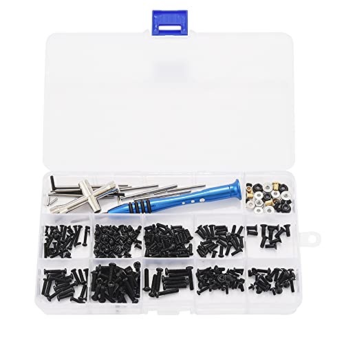 Rfeeuubft M2 M2.5 Kreuzschraubenhalter-Set, Sechskantschlüssel, oszillierender Arm, für 144001 1/14 RC Auto Ersatzteile von Rfeeuubft