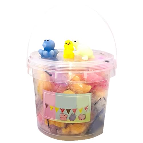 Rfeeuubft Squishy Toy Set Kit 24Pcs, Mochi Spielzeug Stressabbau Angst Spielzeug Set Kit Osterkorb Füller mit Aufbewahrungsbox von Rfeeuubft