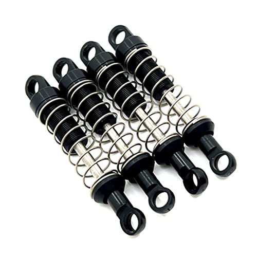 Rfeeuubft Stoßdämpfer vorne und hinten aus Metall MN78 für MN78 MN-78 MN 78 1/12 RC Car Upgrades Parts Zubehör, Schwarz von Rfeeuubft