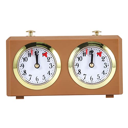 Rhghfujhgy Mechanische Schach Uhr Analog für Schach Spiel Uhr Offizielle Uhren Keine Batterie Erforderlich von Rhghfujhgy