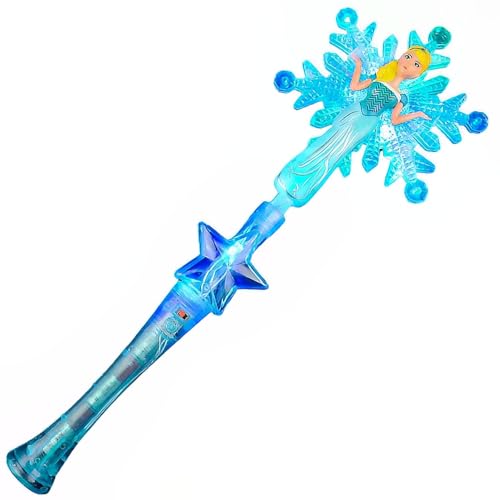 Leuchtender Schneeflocken-Prinzessinnen-Zauberstab von Rhode Island Novelty
