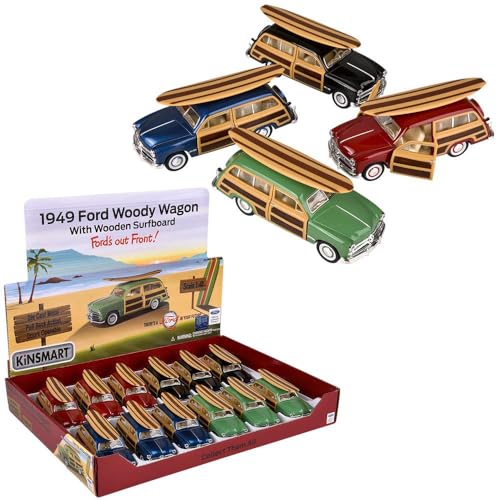 Rhode Island Novelty 12,7 cm Diecast Pull Back Car Wagon mit Surfbrett von Rhode Island Novelty