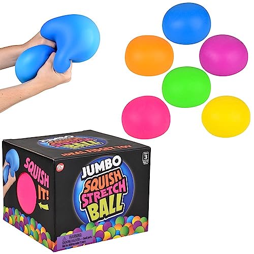 Rhode Island Novelty 15,2 cm Jumbo Squish und Stretch GUI Ball, 1 Stück von Rhode Island Novelty