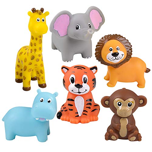 Rhode Island Novelty 5,1 cm große Vinyl-Zoo-Tiere, ein Dutzend pro Bestellung von Rhode Island Novelty