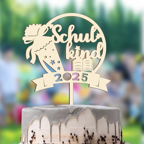 Tortendeko Einschulung Holz,Schulkind,Schulanfang Cake Topper Set Personalisiert, für Junge Mädchen Kinder Schultag Party Deko Geschenkidee Tortendeko Einschulung Holz,Schulkind,Schulanfang Cake Topper Set Personalisiert, für Junge Mädchen Kinder Schultag Party Deko Geschenkidee von Rhsemi