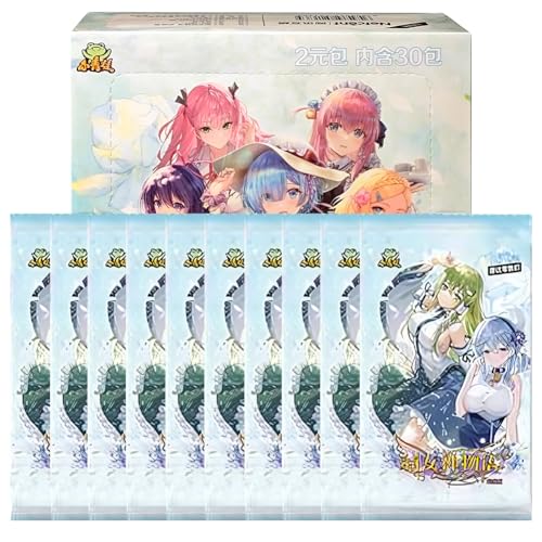 RiTeDei New Goddess Story 2YUAN13,10 Packungen, Waifu Card Carnival Goddess Card Collection Girl Party (XNS2-1 Pack) von RiTeDei