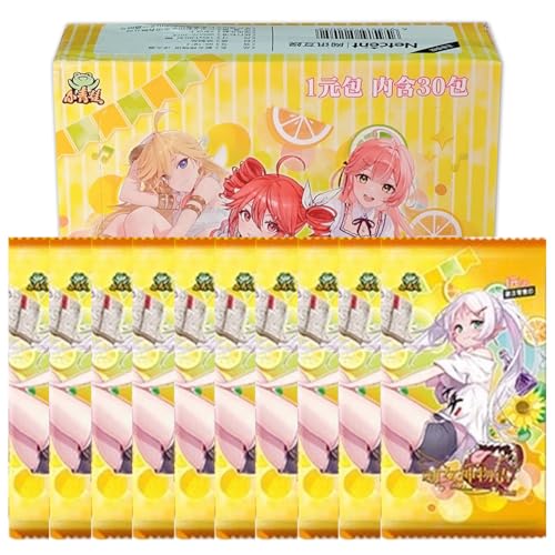 RiTeDei Goddess Story Waifu Cards 1YUAN14, Game Characters Erogenous Girl Goddess Cards Anime Sammelkarten Box (1-14 10 Packungen) von RiTeDei