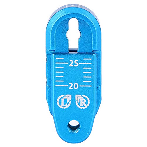 23T Servolenkarm, Aluminiumlegierung, Eloxierte Farbe, Verstellbare Länge, Kompatibel mit SCX10 HPI Arm für 1/8 1/10 RC-Automodell (blue) von RiToEasysports