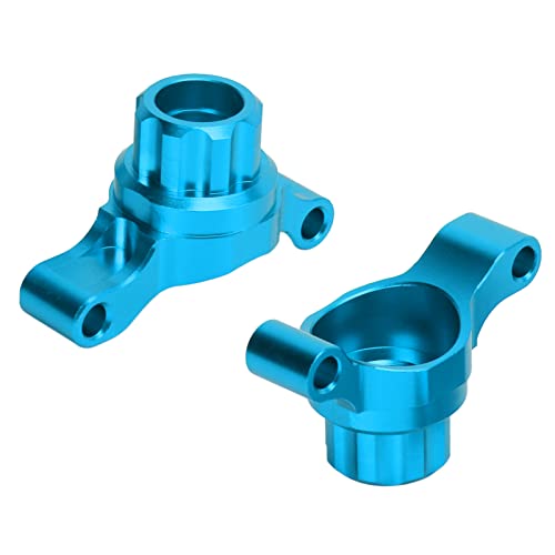2Pcs Hinten Lenkschale Aluminiumlegierung RC Auto Hinterer Achsschenkel Kompatibel mit TT02 1/10 RC Auto(Blue) Zubehör Für Modellautos Modellauto-Zubehör Modellspielzeug von RiToEasysports