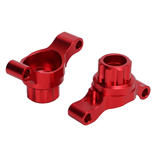 2Pcs Hinten Lenkschale Aluminiumlegierung RC Auto Hinterer Achsschenkel Kompatibel mit TT02 1/10 RC Auto(Red) Zubehör Für Modellautos Modellspielzeug von RiToEasysports