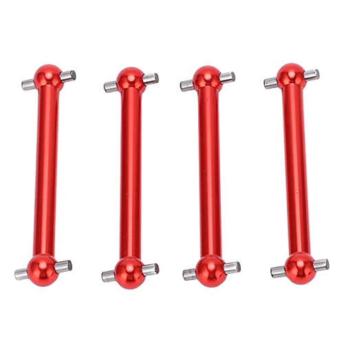 4Pcs RC Vorne Hinten Antriebswelle Aluminiumlegierung RC Dog Bone Antriebswelle Kompatibel mit Tamiya TT02B 1/10 RC Auto(rot) Modellspielzeug von RiToEasysports