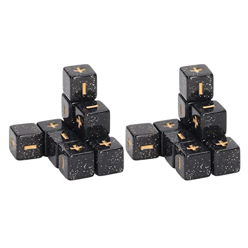 Langlebiger Kunststoff -Mathematikbetriebset - 20pcs 16mm für Unterricht Im Klassenzimmer und Mathematisches Lernen (Black) von RiToEasysports