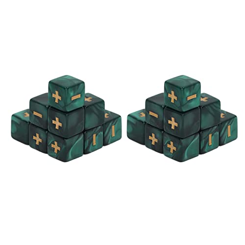 Langlebiger Kunststoff -Mathematikbetriebset - 20pcs 16mm für Unterricht Im Klassenzimmer und Mathematisches Lernen (Green) von RiToEasysports