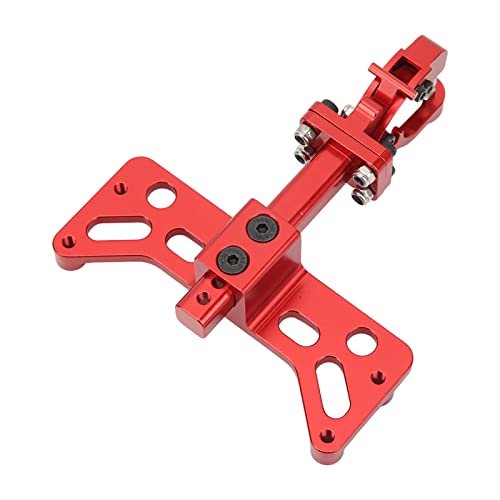 RC Anhängerkupplungshalterung, Aluminiumlegierung RC-Kupplung Anhängerhaken Einstellbare Leichte Anhängerkupplung Halterung SCX6 1/6 RC Car (Rot) von RiToEasysports