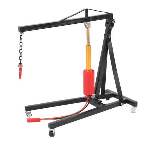 RC Engine Crane Hanger, Zinklegierung 300 g, Hubkraft RC Car Crane Jack für ferngesteuertes Auto (BLACK) von RiToEasysports