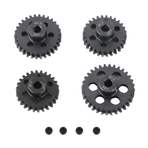 RC-Motorgetriebe, 26T 28T 30T 32T 25DP M1 5 Mm VerschleißFestigkeit RC-Motorritzel FüR 1/8 RC-Modellautomotor 5 Mm Welle von RiToEasysports