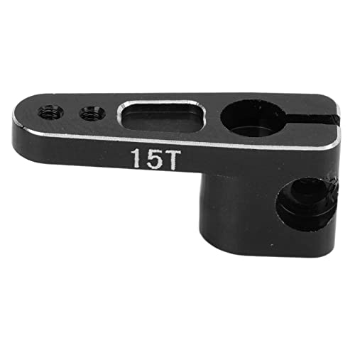 RC Servo Horn, Aluminiumlegierung Metall 15T RC Car Servo Arm Lenkservo Horn Ersatz für AXIAL SCX24 1/24 Car Upgrade Part Zubehör(Schwarz RC Servo Horn, Aluminiumlegierung Metall 15T RC Car Servo Arm Lenkservo Horn Ersatz für AXIAL SCX24 1/24 Car Upgrade Part Zubehör(Schwarz von RiToEasysports
