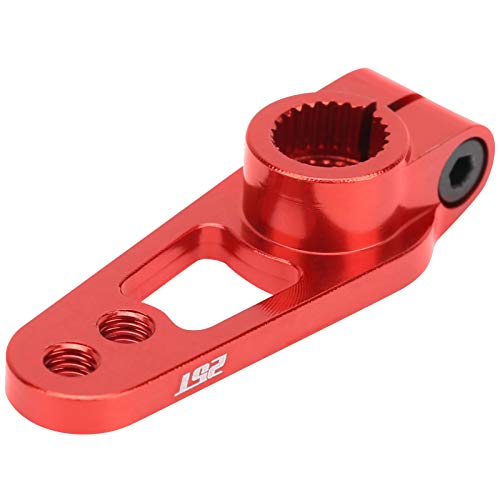RiToEasysports RC Servoarm, 25T Lenkgetriebearm Servoarm Lenkarm Server für 1/8 1/10 RC Car Kompatibel mit RC Car(rot) Zubehör Für Modellautos Modellspielzeug von RiToEasysports