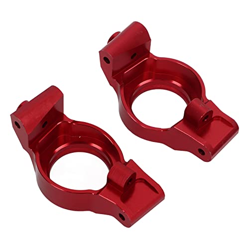Rc C Hub Carrier Caster Blöcke, 2 Stück Rc C Hub Carrier Caster Blöcke Für Traxxas 1/5 Rc Auto Aluminiumlegierung Rc C Hub Carrier (Rot) von RiToEasysports