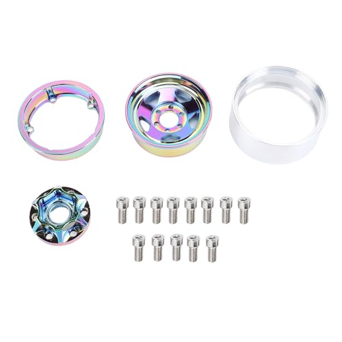 RiToEasysports 1,9 Zoll Beadlock Wheel Rand, Aluminiumlegierung 56 Mm 30,5 Mm RC Crawler Wheel Hub für 1/10 SCX10 von RiToEasysports