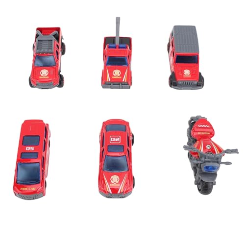 RiToEasysports 1:64 Metall-Spielzeugautos mit Authentischen Designs, Klassische Farbvielfalt, Ideal für Rollenspiele, 6 PCs Legierfahrzeug-Set für Jungenkollektion Spielespiel (Typ 2) von RiToEasysports