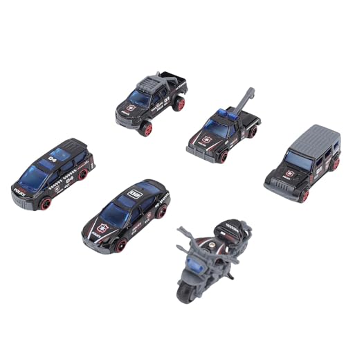 RiToEasysports 1:64 Metallspielzeugautos, 6 Detaillierte Miniaturfahrzeuge mit Authentischen Designs, Premium -Set für Spiel und Display, Langlebige Konstruktion, Genaue Proportionen, Ideal für (Typ von RiToEasysports