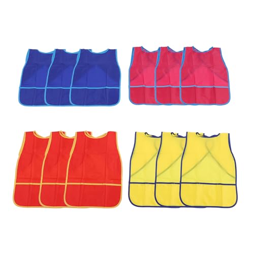 RiToEasysports 12 PCs Kindermalerei Schürzen, Wasserschutz Künstler Smocks Wiederverwendbares Kleinkindkunstkunst mit Tasche für Kunsthandwerk Klassenzimmer Küche Aktivitäten RiToEasysports 12 PCs Kindermalerei Schürzen, Wasserschutz Künstler Smocks Wiederverwendbares Kleinkindkunstkunst mit Tasche für Kunsthandwerk Klassenzimmer Küche Aktivitäten von RiToEasysports