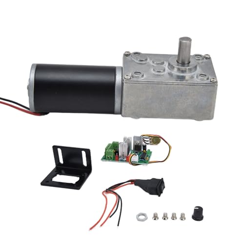 RiToEasysports 12 V Edelstahl -Getriebemotor Zur Hochgeschwindigkeitsreduzierung, Geeignet für Vorhangmaschinen, Gleichstromgetriebe für Fensteröffner, mit Welle für den Betrieb mit Geringem von RiToEasysports