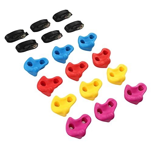 RiToEasysports 120pcs Climbing Hält Klettern, Einfache Installation Vielseitigkeit, Sicheres Riemensystem, Strukturiertes Grip -Design, Fördert Körperliche Aktivität, von RiToEasysports
