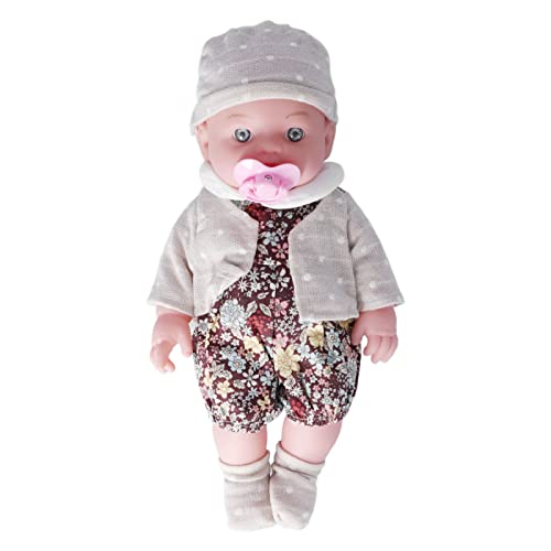 RiToEasysports 12in Lebensee Wiedergeborene Babypuppe, Lebensechter Puppenspielzeug für Kindergeburtstag Geschenke (Q12G-001C-026 geblümt) von RiToEasysports