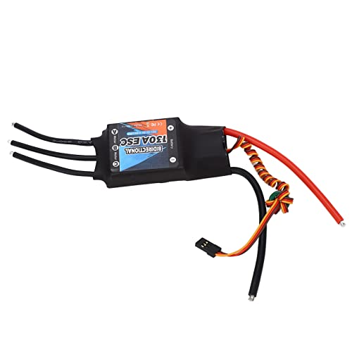 RiToEasysports 130A Brushless ESC, Bidirektionaler 2‑6S Lipo Brushless Electric Speed ​​Controller für RC Car Boat von RiToEasysports