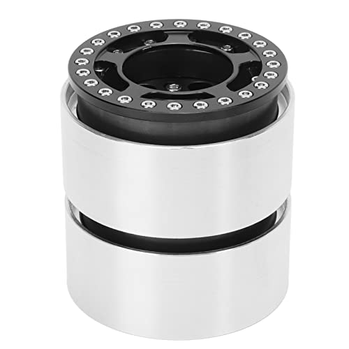 RiToEasysports 2 Stück RC Beadlock-Felgen, Verschleißfeste 1,9-Zoll-RC-Radnabenfelgen aus Aluminiumlegierung für RC-Kletterautoräder und -Reifen (Black) von RiToEasysports
